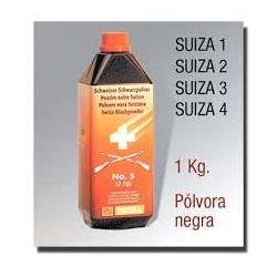 Swiss Black Powder No. 2 (FFF) (1 Kilogram) for Reloading and Shooting