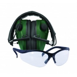 Caldwell E-MAX Low Ear Muffs + Shooting Glasses Kit