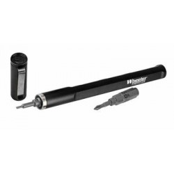Precision Screwdriver with 17 Wheeler Bits for Reloading and Shooting