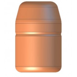 .44 Caliber 245 Grain Copper-Coated Flat Point Bullets 500 pcs Frontier