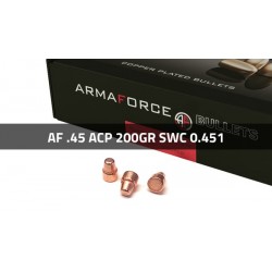 Puntas Cal. 45-200 SWC Cobreado 250 Uni. Armaforce (.451)