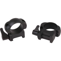 Grand Slam Lever Lock 1" High Matte Black Scope Rings