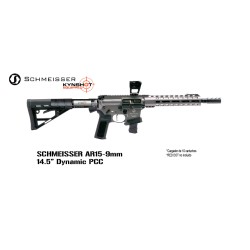 Schmeisser AR15 9mm Dynamic PCC Rifle 14.5" Gray