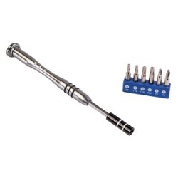 Wheeler Precision Screwdriver with Interchangeable Bits for Reloading and Shooting