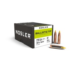 270 Caliber 150-Grain Spitzer Nosler Ballistic Tip Bullets