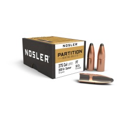.375 Cal 300gr Spitzer Nosler Partition Bullets