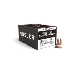 Nosler Custom Competition 22-52 Cal HPBT Bullets 100 pcs