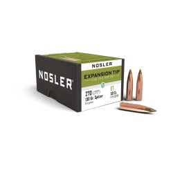 .270 Caliber Nosler E-Tip Bullets 130 Grain - Pack of 50