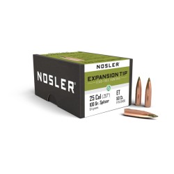 Nosler Expansion Tip Lead-Free Bullets Cal .25-100 Grain, 50 Count