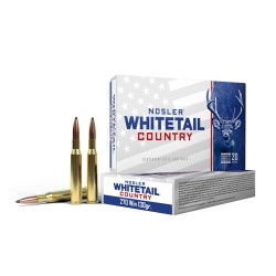 Cart. Nosler Cal. 270 Win - 130gr. 20 un. Whitetail Country Solid Base