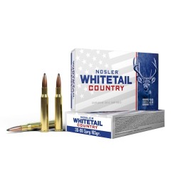 Cart. Nosler Cal. 30-06 - 165gr. 20 un. Whitetail Country Solid Base