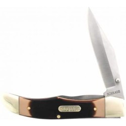 Navaja doble hoja marron y metal OLD TIMER