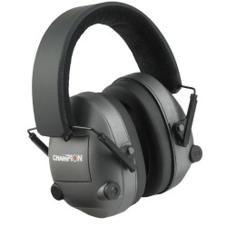 Cascos Electronicos Champion  plegables, negro