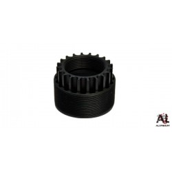 ATI AR-15 Free Float Slotted Barrel Nut for Precision Shooting and Reloading