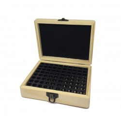 Caja de madera Cal. 9mm 80 uni.