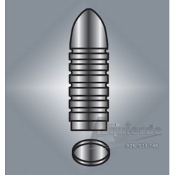 .8mm-165-RN Bullet Mold, Gas Check