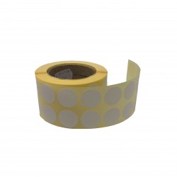 White 20mm Patches for Reloading  1 Roll